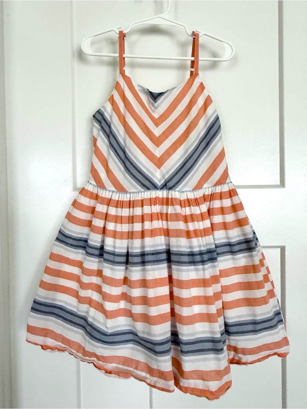 Gymboree Girls Size 6 Striped Cotton Sundress Adjustable Straps